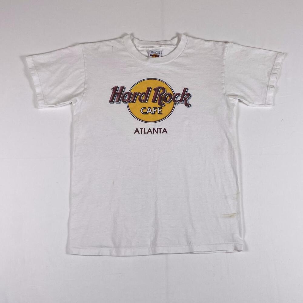Vintage Hard Rock Cafe Atlanta Tee S White